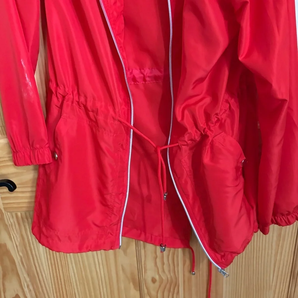 PRIMARK Red Thin Hooded Wind / Rain Jacket - Picture 4 of 8